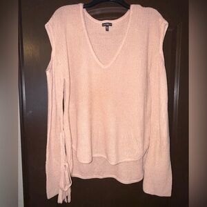 Express Blush V-Neck Sweater
